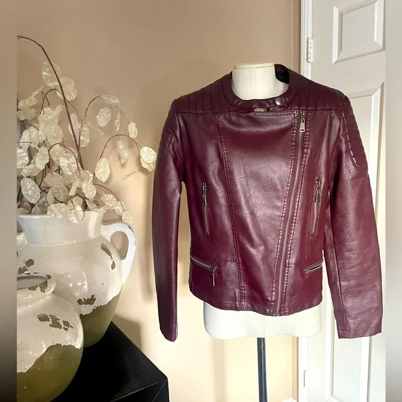 Olivia Miller faux leather motorcycle jacket - Picture 1 of 7